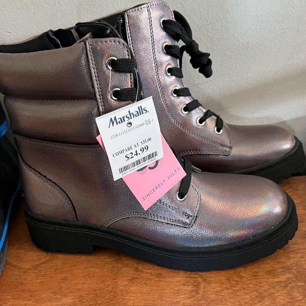Sincerely Jules zip boots with laces
